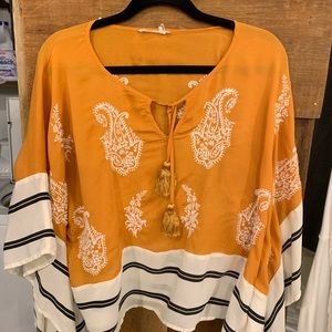 Dark yellow blouse